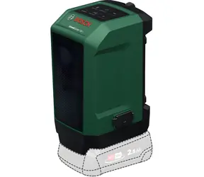 Bosch UniversalSpeaker 18V-1 zeleno-černá / Akumulátorový reproduktor / Bluetooth / 18V / bez baterie a nabíječky