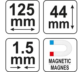 Yato Šablona na profily 125 mm magnetická / Šablona na profily
