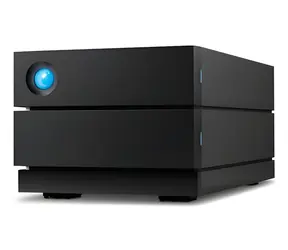 LaCie 2big RAID 8TB černá / Externí HDD 3.5" / 2x 4TB / USB-C 3.2 / RAID 0/1/JBOD / Čtečka karet SD/SDHC/SDXC/CF