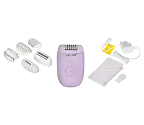 Philips 4000 BRE257/00 purpurová / Epilátor / 2 rychlosti / masážní funkce