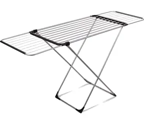 Lamart LT8102 Mexo stříbrná/černá / Sušák na prádlo / 18 m / nosnost 15 kg / 108-176 x 55 x 94 cm