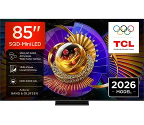 85" TCL 85C7L titanová / Televize / Mini LED QLED / 144Hz / Google TV / Dolby Vision / 60W repro