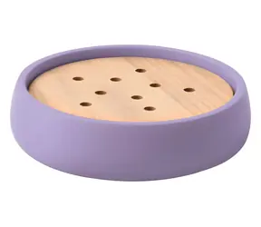 SPIRELLA SVEN mýdlenka levandulová / polyresin / dřevo