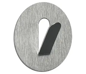 Spirella PUNZO-Round kulatý háček na ručníky nerezová ocel / samolepící / průměr 60 mm