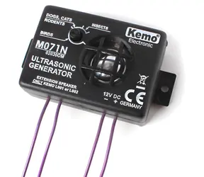 Kemo M071N / Odpuzovač zvířat / 8-40 kHz / 12V