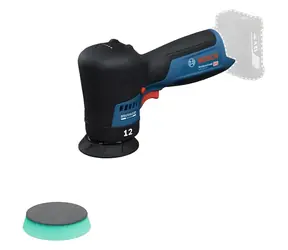 Bosch GPX 12V-77 Professional modrá/černá / Aku excentrická leštička / 12V / 77 mm / bez aku a nabíječky