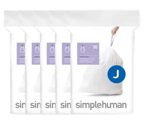 Simplehuman Sáčky do odpadkového koše 30-45 l typ J / Sáčky do odpadkového koše / zatahovací / 100 ks / 30 µm