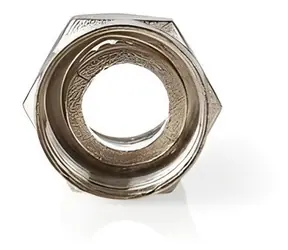 Nedis F konektor přímý stříbrná (CSVC41908ME) / Konektor / Zástrčka / poniklovaný / 75 Ohm / twist-on / 25 ks