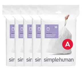 Simplehuman Sáčky do koše 4,5 l typ A / Sáčky do odpadkového koše / Zatahovací / 150 ks
