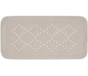 Spirella ALASKA šedo-hnědá / Protiskluzová podložka do vany / PVC / 91 x 36 cm