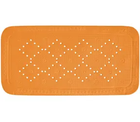 Spirella ALASKA protiskluzová podložka do vany oranžová / PVC / 71 x 36 cm
