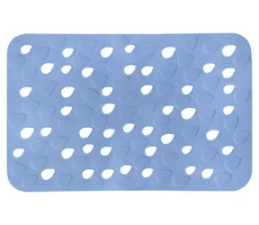 Spirella DROPS protiskluzová podložka do vany modrá / PVC / 53 x 35 cm