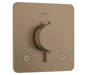 Hansgrohe Ecostat Comfort Q kartáčovaný bronz / Termostatická baterie / Podomítková / Pro 2 spotřebiče / SafetyStop