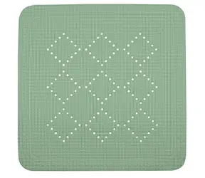 Spirella ALASKA protiskluzová podložka do sprchy bazalkově zelená / PVC / 55 x 55 cm