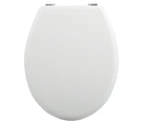 MSV WC prkénko bílé / MDF / pozinkované panty