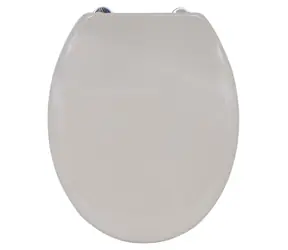 MSV WC prkénko šedo-hnědé / Duroplast Thermodur / Soft close / Nerezové panty
