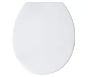 MSV WC prkénko bílé / Polypropylen / Nerezové panty / 440 x 365 x 35 mm