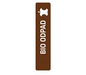 ALDA Samolepka pro odpadkový koš TITAN Bio hnědá