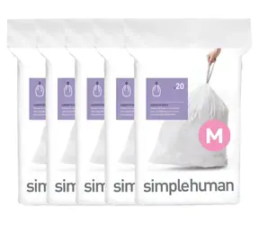 Simplehuman Sáčky do odpadkového koše 45 l typ M zatahovací / 100 ks / 30 µm