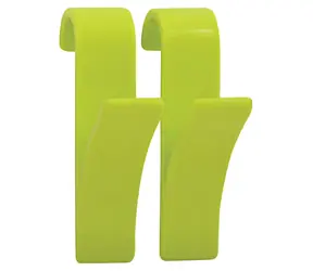 MSV závěsný háček na ručník na topný žebřík 2 ks zelený / plast / 98 x 25 x 64 mm
