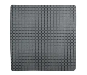 MSV QUADRO Premium protiskluzová podložka do sprchy šedá / SBS kaučuk / 54 x 54 cm