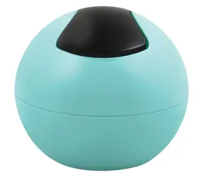 Spirella BOWL MATT mini výklopný odpadkový koš 1 L matný tyrkysový / plast