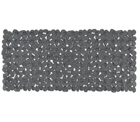 Spirella RIVERSTONE tmavě šedá / Protiskluzová podložka do vany / PVC / 75 x 36 cm