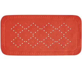 Spirella ALASKA protiskluzová podložka do vany červená / PVC / 91 x 36 cm