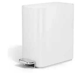 Simplehuman Pedálový odpadkový koš 5 l bílá ocel / Odpadkový koš / úzký / pedálový / vnitřní zásobník na sáčky