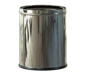 ALDA Room Basket 7 l / Odpadkový koš / nerez ocel / lesklá