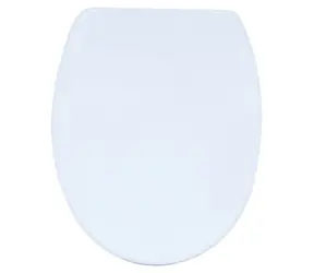 MSV WC prkénko bílé / Duroplast Thermodur / Soft close / Nerezové panty
