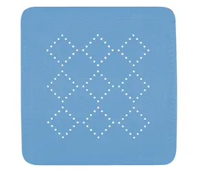 Spirella ALASKA protiskluzová podložka do sprchy světle modrá / PVC / 55 x 55 cm