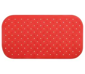 MSV CLASS Premium protiskluzová podložka do vany červená / SBS kaučuk / 36 x 65 cm