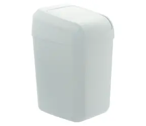 Denox Troya bílá / Odpadkový koš / 30 l / 61 x 34 x 27,5 cm