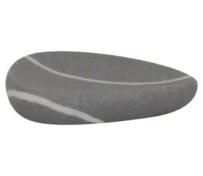 MSV ZEN šedá / Mýdlenka / polyresin / 12,2 x 10 x 2,2 cm
