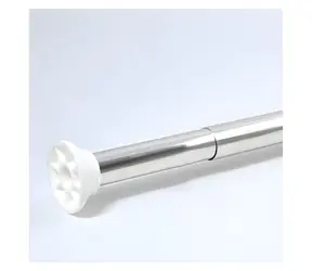 Spirella DECOR tyč na sprchový závěs 75 - 125 cm / bez vrtání / lesklá / hliník