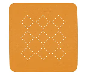 SPIRELLA Protiskluzová podložka do sprchy ALASKA oranžová 55 x 55 cm / PVC