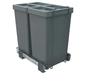 Elletipi ECOFIL / Vestavný odpadkový koš / Výsuvný systém / S rámem / 2x24 l