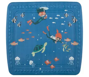 Spirella SCUBA DIVER / Protiskluzová podložka do sprchy / dětský motiv / PVC pěna / 55 x 55 cm