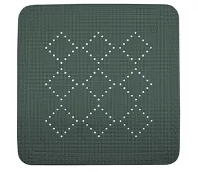Spirella ALASKA protiskluzová podložka do sprchy tmavě zelená / PVC / 55 x 55 cm