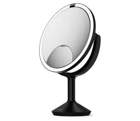 Simplehuman Sensor TRIO MAX černá / Kosmetické zrcátko / DUAL LED osvětlení / 1x/5x/10x zvětšení / síťové
