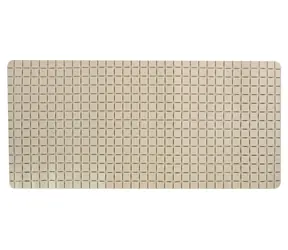 MSV protiskluzová podložka do vany QUADRO Premium béžová / SBS kaučuk / 36 x 76 cm