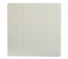 MSV QUADRO Premium protiskluzová podložka do sprchy bílá / SBS kaučuk / 54 x 54 cm