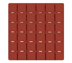 MSV QUADRO sada 5 protiskluzových podložek terakota / SBS kaučuk / 13 x 13 cm