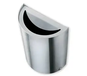 Caimi Brevetti Smile 9 l / Odpadkový koš / Nástěnný / Nerez ocel / Perforované dno