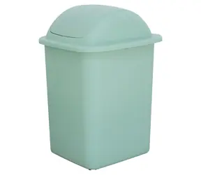 BELLI E FORTI Odpadkový koš FLIP zelený / výklopné víko / plast / 18 l / výška 39 cm