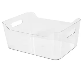 Compactor MARAMA L / Úložný organizér / 7,5 l / PET plast / 34,8 x 25 x 14,5 cm / průhledný