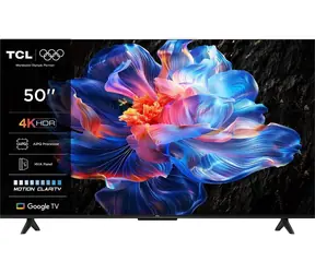 50" TCL 50P6K titanová / Televize / LED / 4K UHD / Google TV / Wi-Fi / BT 5.2 / DVB-T2/C/S2