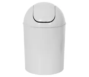 MSV výklopný odpadkový koš 5 L bílý / plast