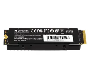 Verbatim Vi7000G 2TB / Interní SSD / M.2 2280 / PCIe NVMe Gen4 / čtení: 7000 MB/s / zápis: 6500 MB/s